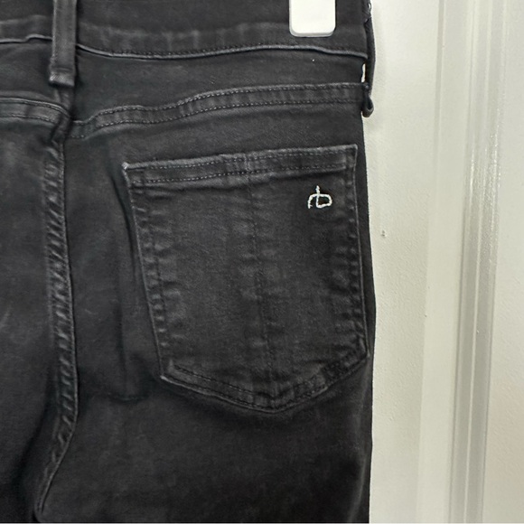 Rag & Bone High Rise Skinny Black Jeans EUC - Picture 6 of 8
